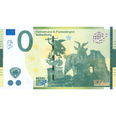 0 Euro biljet Kasteelruïne & Fluweelengrot Valkenburg